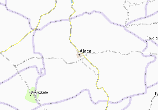 Karte Stadtplan Alaca
