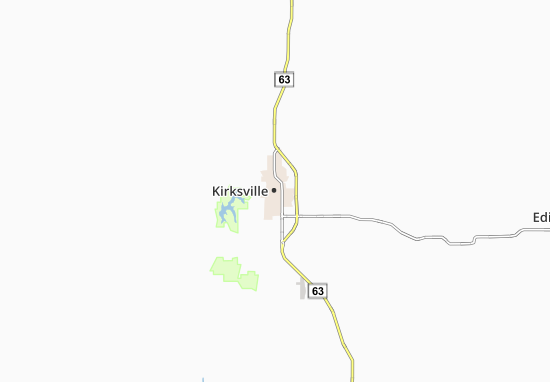 Kaart Plattegrond Kirksville