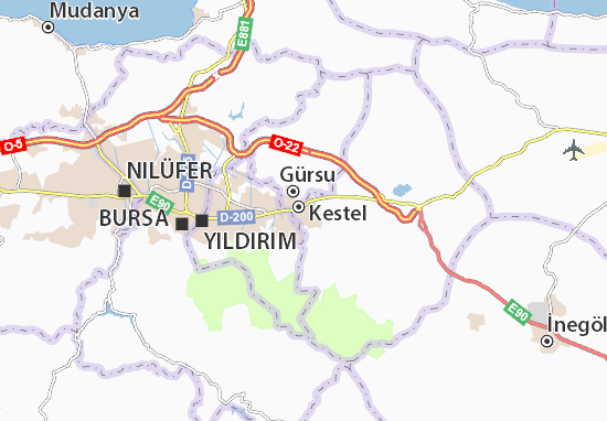 Karte Stadtplan Ahmet Vefik Paşa