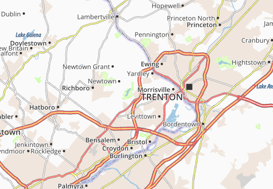 Mapa Woodbourne