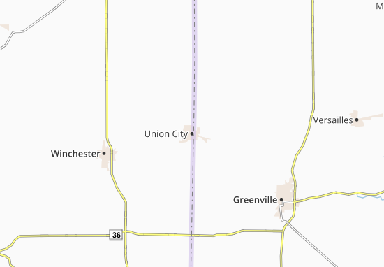Kaart Plattegrond Union City