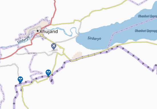 Karte Stadtplan Gafurov