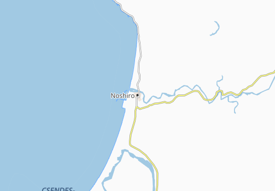 Karte Stadtplan Noshiro