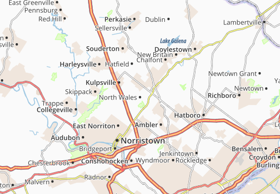 Karte Stadtplan North Wales
