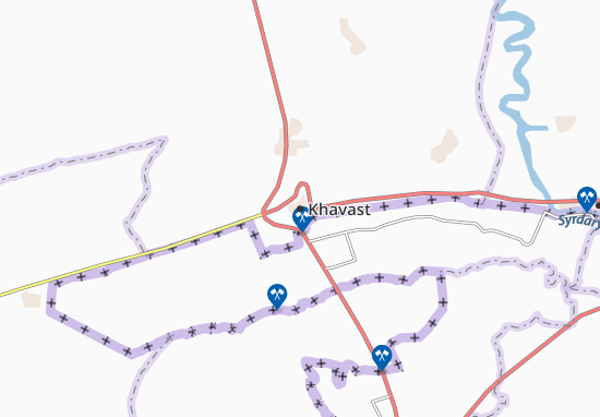 Karte Stadtplan Khavast