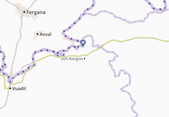 Mapa Uch-Korgon