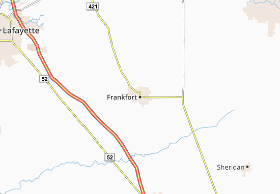 Karte Stadtplan Frankfort