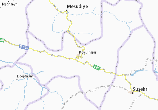 Koyulhisar Map