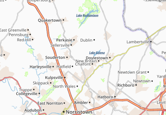 Mapa Hilltown