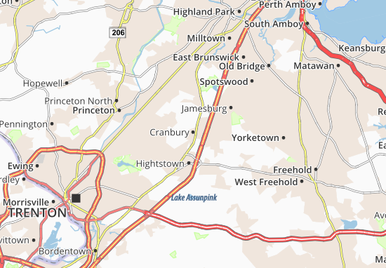 Mapa Cranbury