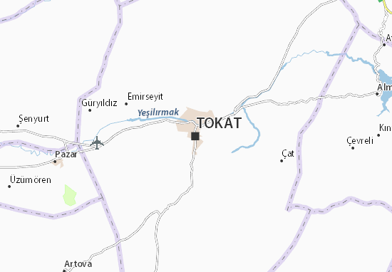 Karte Stadtplan Tokat