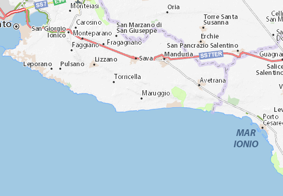 Karte Stadtplan Maruggio