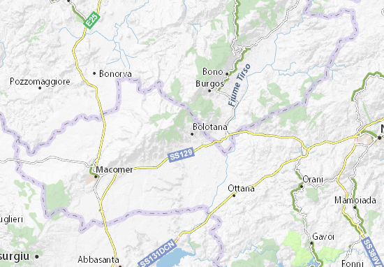 Bolotana Map