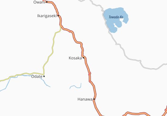 Karte Stadtplan Kosaka