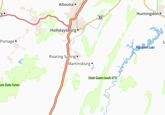 Mapa East Sharpsburg