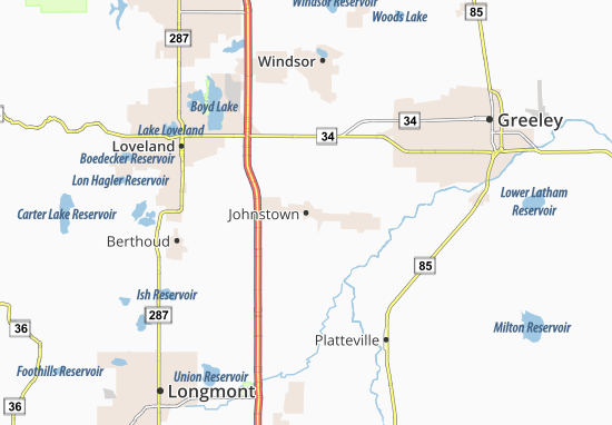 Mapa Johnstown