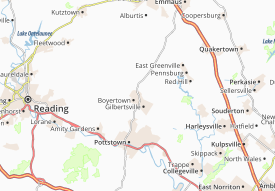 Kaart Plattegrond New Berlinville