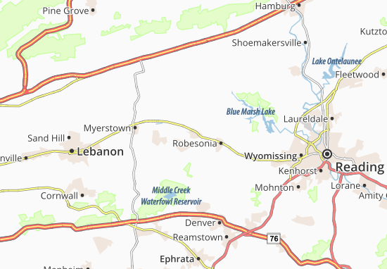 Womelsdorf Map