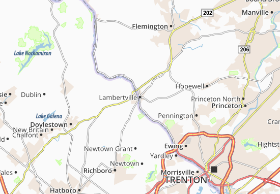 Mapa Lambertville
