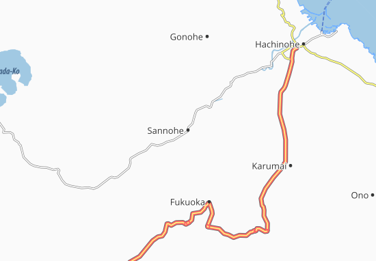 Mapa Sannohe