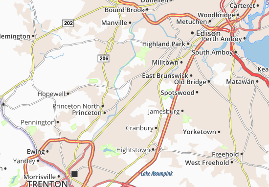 Mapa Heathcote