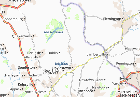 Karte Stadtplan Plumsteadville