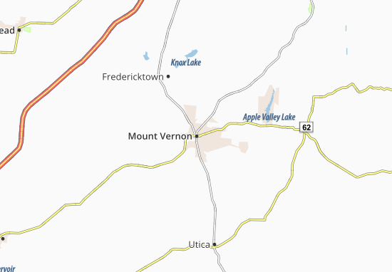 Kaart Plattegrond Mount Vernon