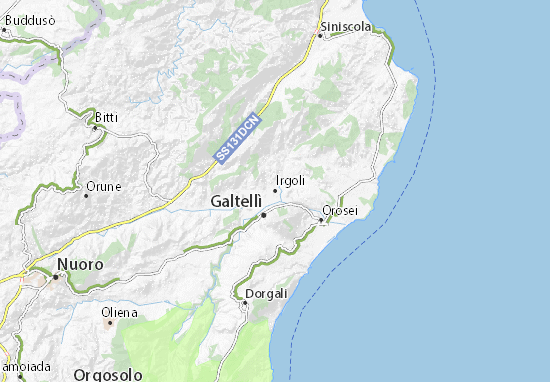 Irgoli Map