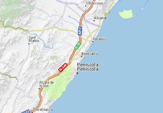 Benicarló Map