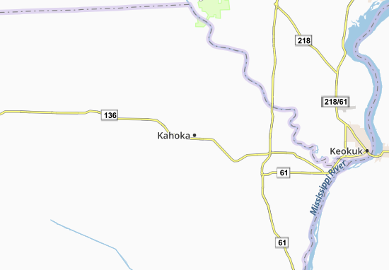 Karte Stadtplan Kahoka