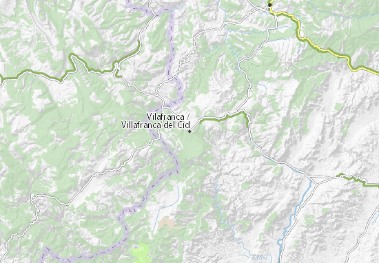 Kaart Plattegrond Villafranca del Cid