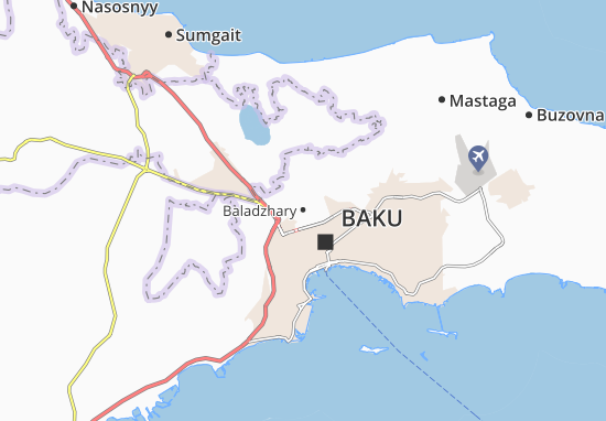 Mapa Baladzhary