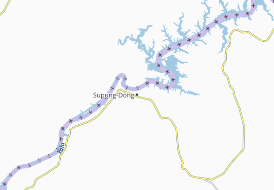 Karte Stadtplan Supung-Dong
