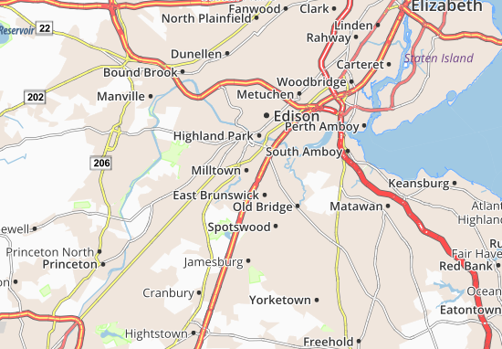 Mapa Milltown