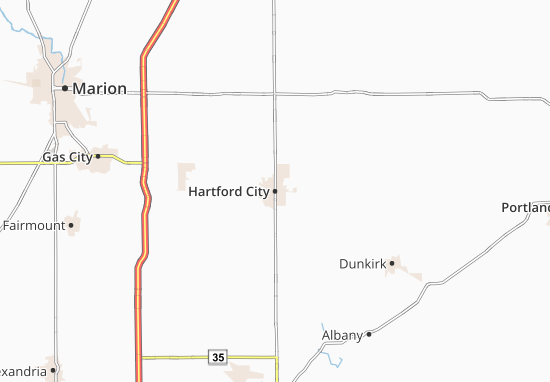 Hartford City Map