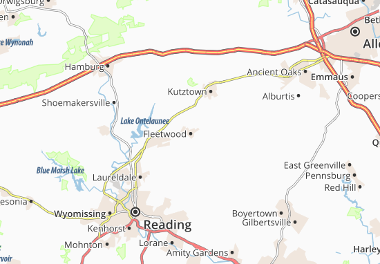 Karte Stadtplan Fleetwood