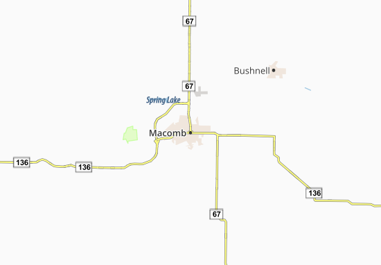 Karte Stadtplan Macomb