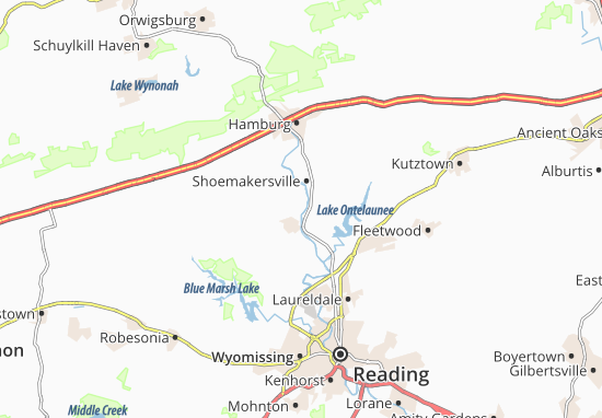 Karte Stadtplan Mohrsville