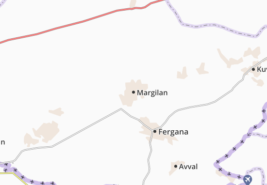 Margilan Map