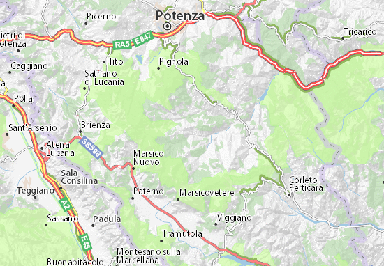 Calvello Map