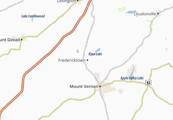 Mapa Fredericktown