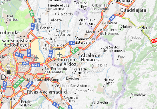 Alcalá de Henares Map
