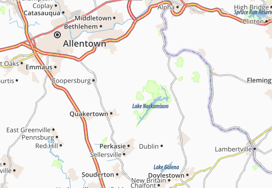 Kaart Plattegrond Applebachsville