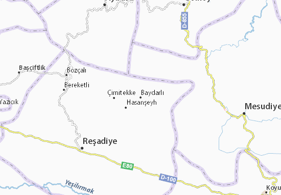 Karte Stadtplan Baydarlı