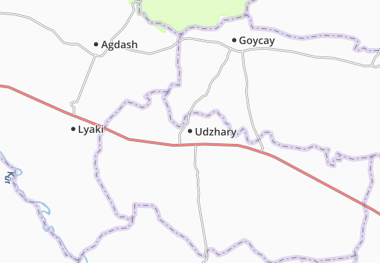 Mapa Udzhary