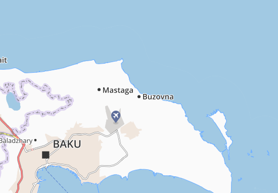 Buzovna Map