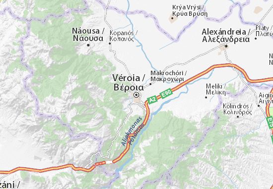 Véroia Map