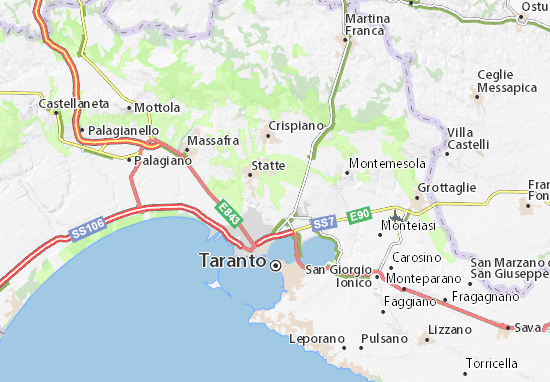 Karte Stadtplan Masseria Tedesco