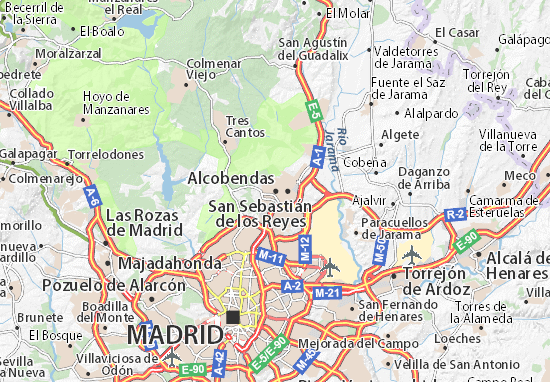 Mapa MICHELIN Alcobendas - plano Alcobendas - ViaMichelin