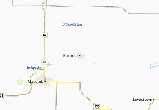 Kaart Plattegrond Bushnell